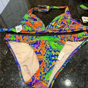 Shoshanna multi color bikini!